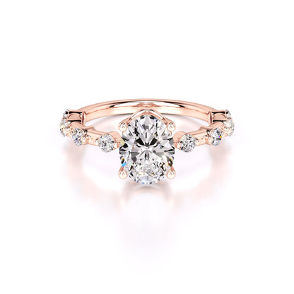 Maggie Lab Grown Diamond Ring | Rose Gold | 1