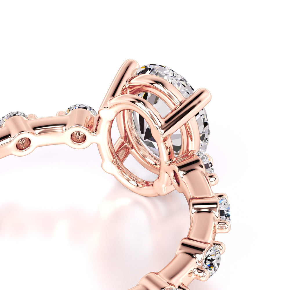 Maggie Moissanite & Lab Grown Diamond Ring | Rose Gold | 2