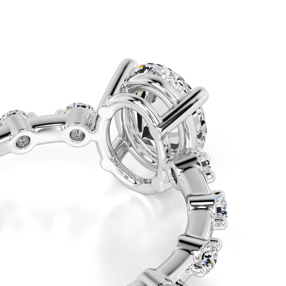 Maggie Moissanite & Lab Grown Diamond Ring | White Gold | 2