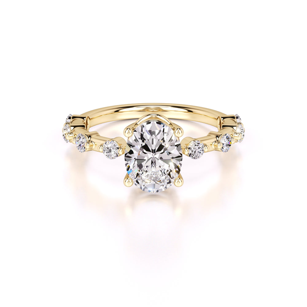 Maggie Lab Grown Diamond Ring | Yellow Gold | 1
