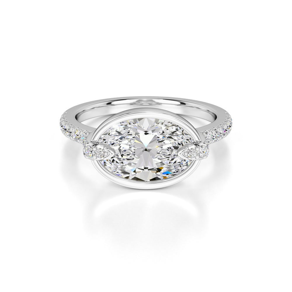 Victoria Lab Grown Diamond Ring | White Gold | 1