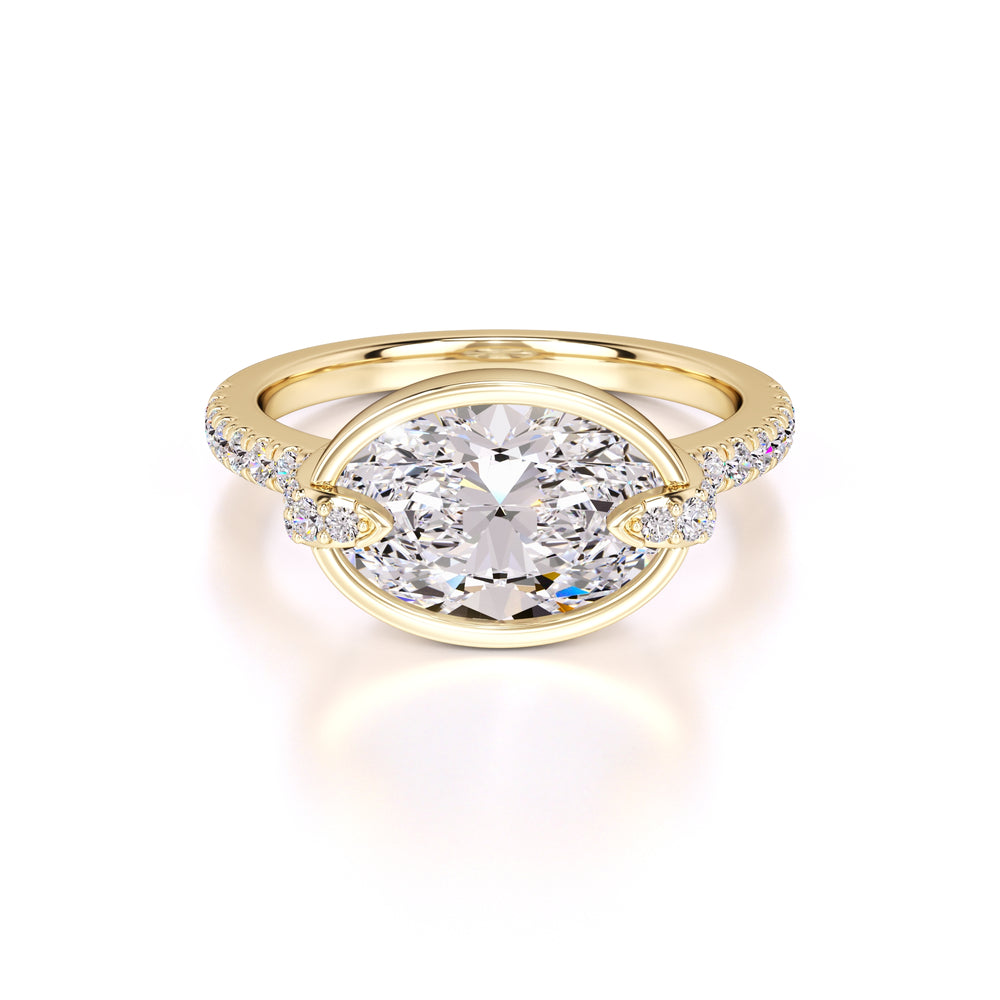 Victoria Lab Grown Diamond Ring | Yellow Gold | 1