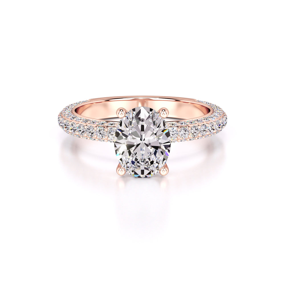 Fiona Lab Grown Diamond Ring | Rose Gold | 1