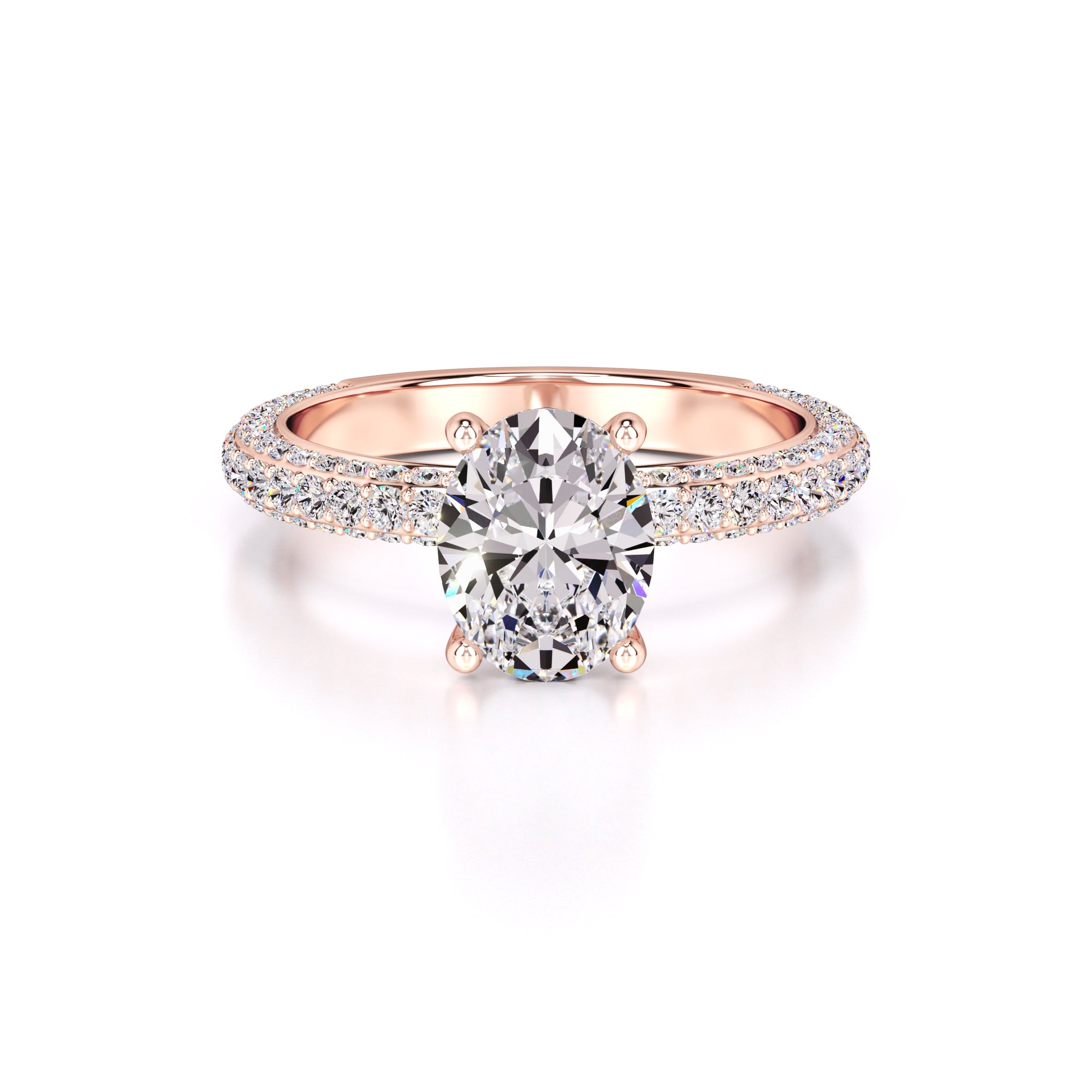 Fiona Lab Grown Diamond Ring | Rose Gold | 1