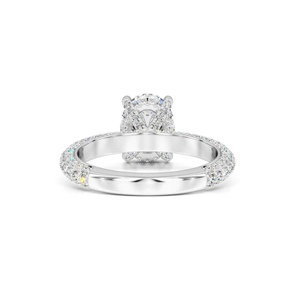 Fiona Moissanite & Lab Grown Diamond Ring | White Gold | 3
