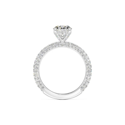 Fiona Moissanite & Lab Grown Diamond Ring | White Gold | 4