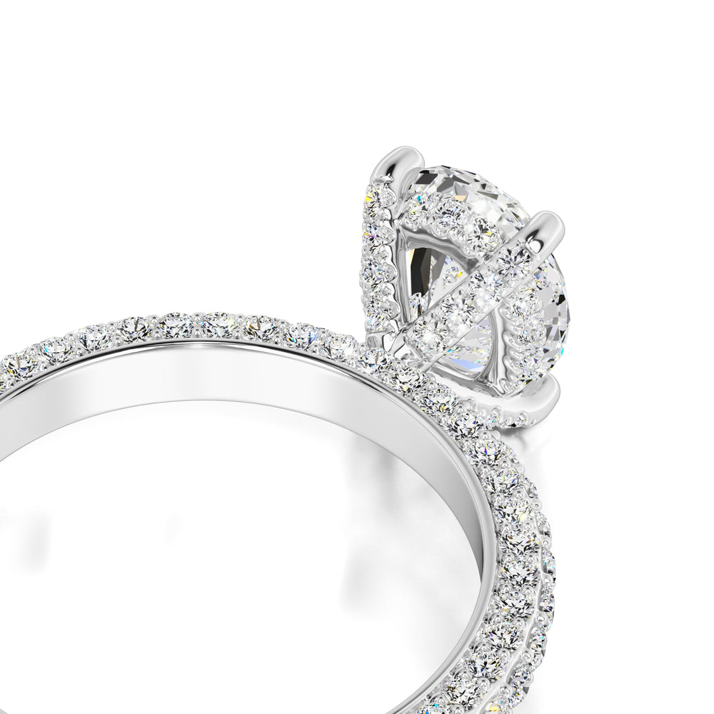 Fiona Moissanite & Lab Grown Diamond Ring | White Gold | 2