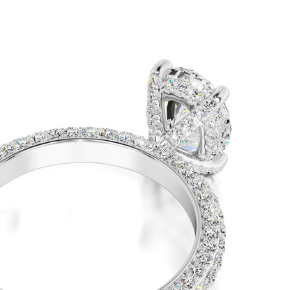 Fiona Moissanite & Lab Grown Diamond Ring | White Gold | 2