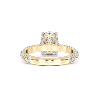 Fiona Moissanite & Lab Grown Diamond Ring | Yellow Gold | 3
