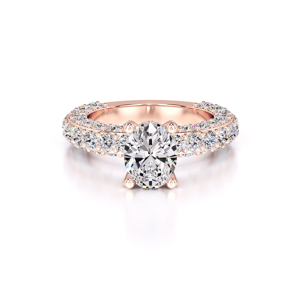 Violet Lab Grown Diamond Ring | Rose Gold | 1