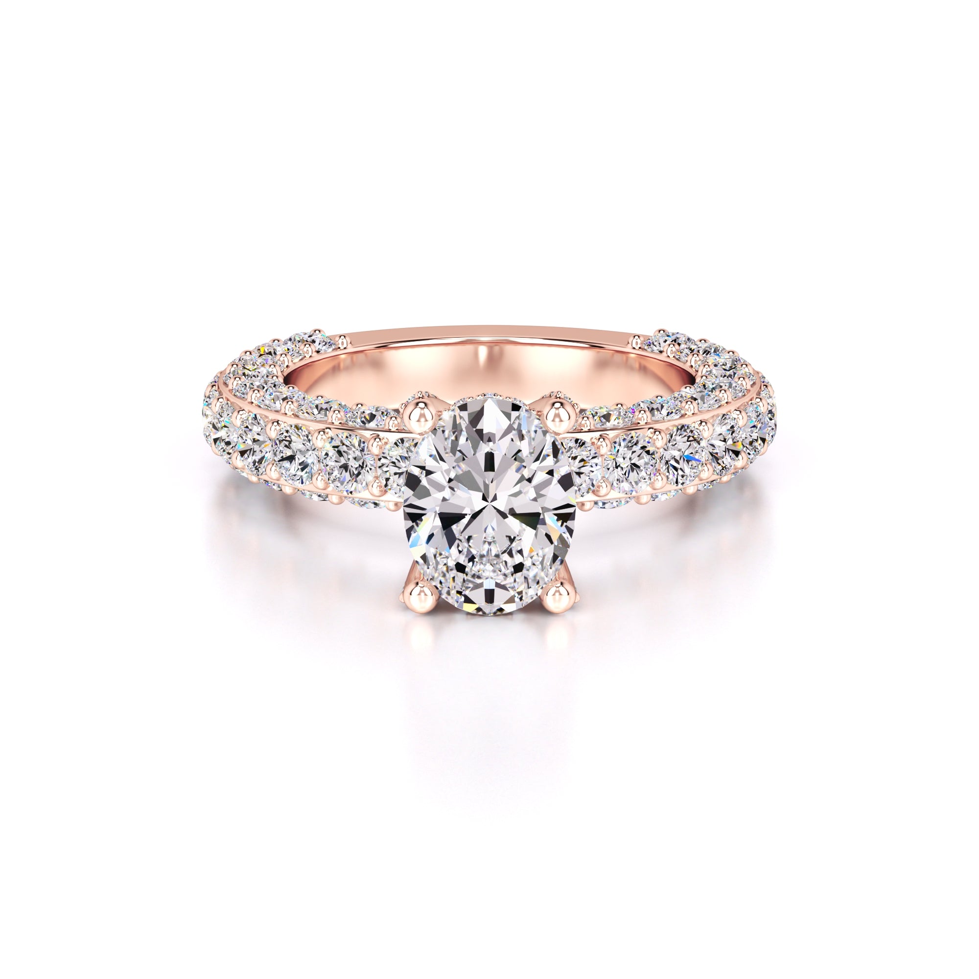 Violet Lab Grown Diamond Ring | Rose Gold | 1