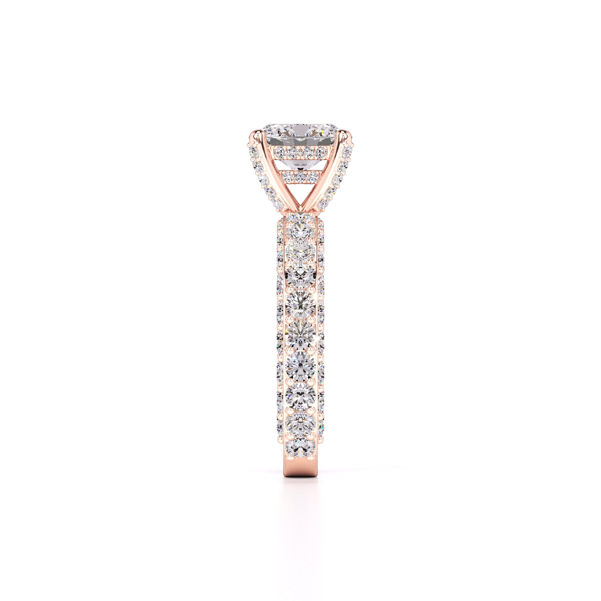 Violet Lab Grown Diamond Ring | Rose Gold | 4