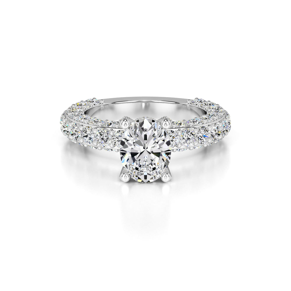 Violet Lab Grown Diamond Ring | White Gold | 1