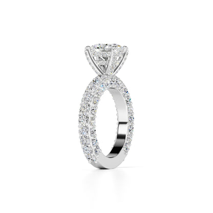 Violet Lab Grown Diamond Ring | White Gold | 3