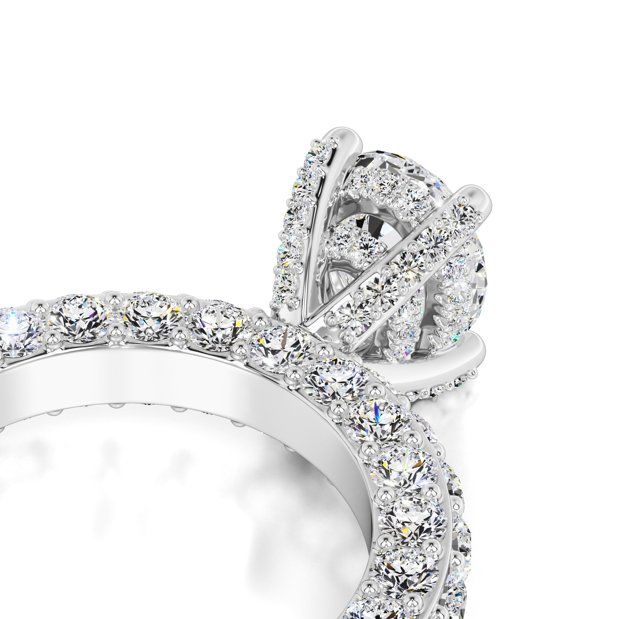Violet Lab Grown Diamond Ring | White Gold | 2
