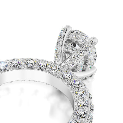Violet Lab Grown Diamond Ring | White Gold | 2