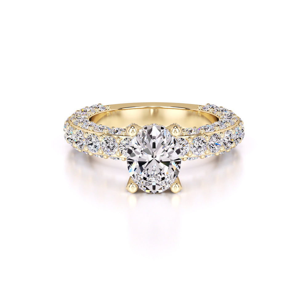 Violet Lab Grown Diamond Ring | Yellow Gold | 1