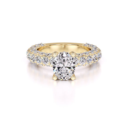 Violet Lab Grown Diamond Ring | Yellow Gold | 1