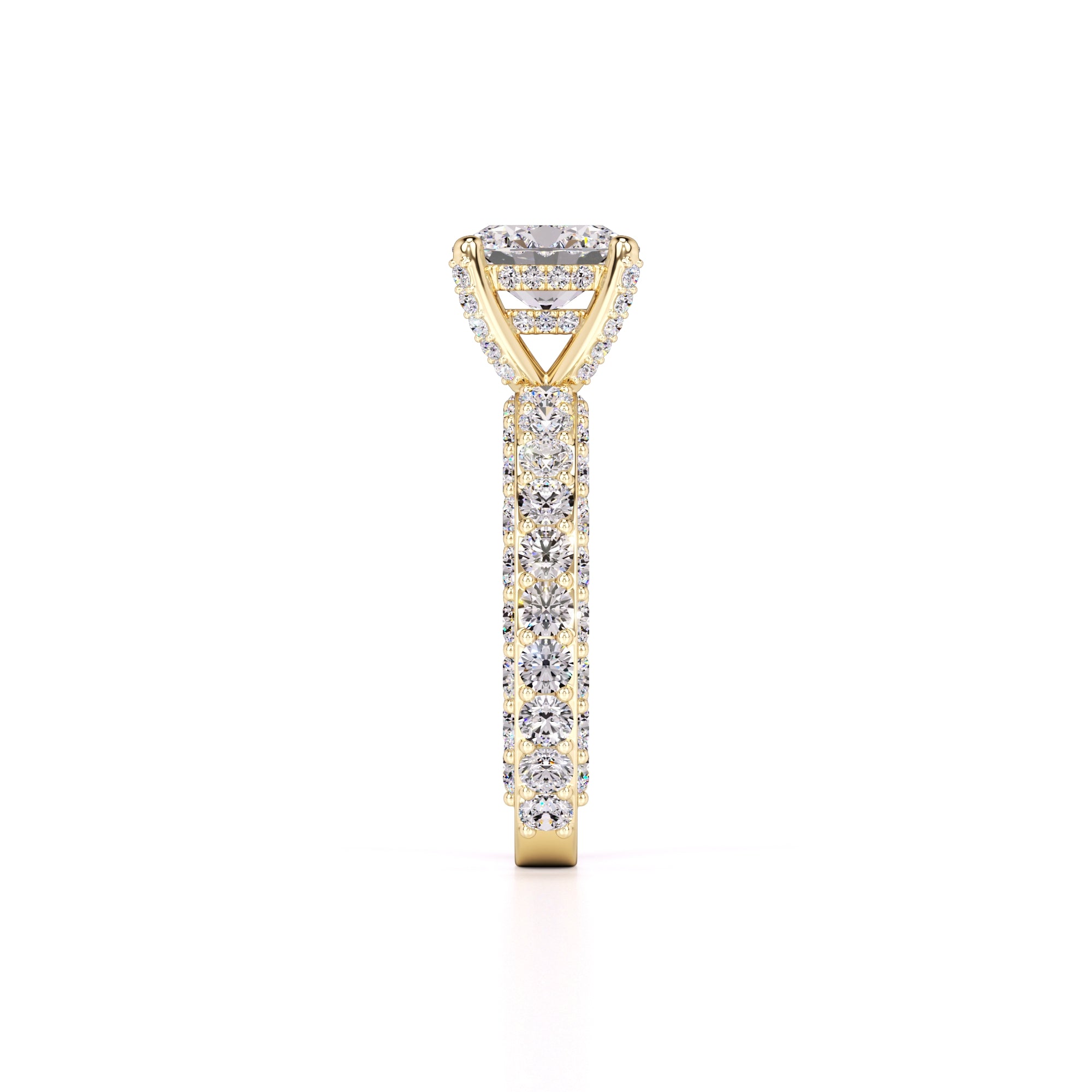 Violet Lab Grown Diamond Ring | Yellow Gold | 4