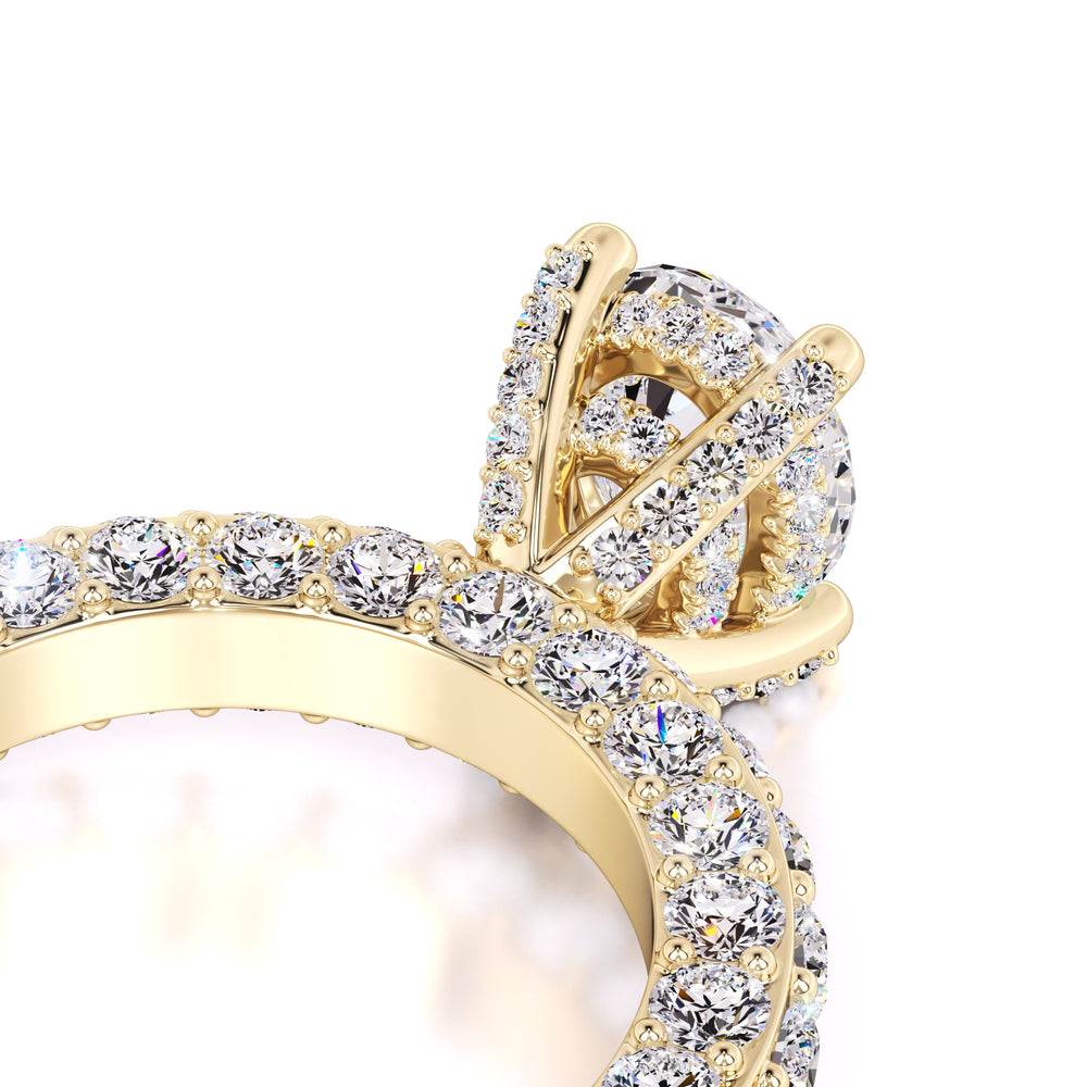 Violet Lab Grown Diamond Ring | Yellow Gold | 2