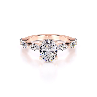 Lena Lab Grown Diamond Ring | Rose Gold | 1
