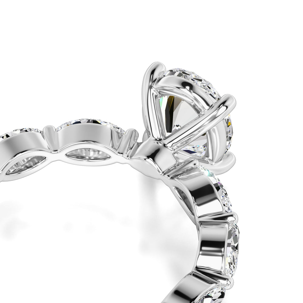 Lena Lab Grown Diamond Ring | White Gold | 2