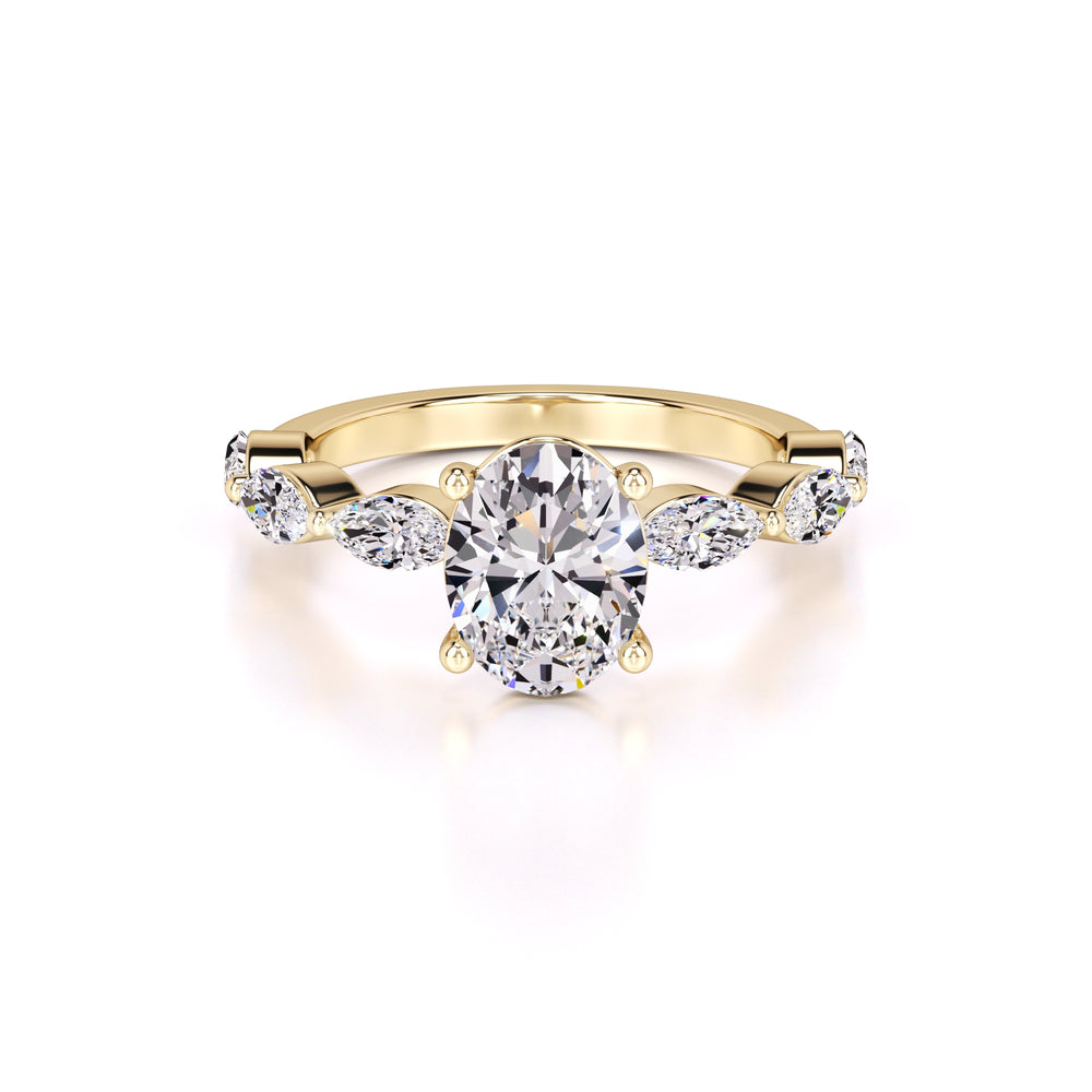 Lena Lab Grown Diamond Ring | Yellow Gold | 1