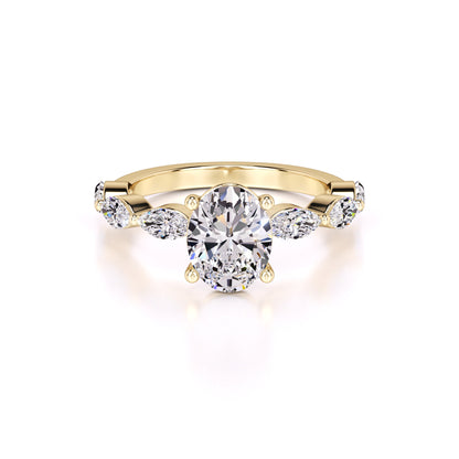 Lena Lab Grown Diamond Ring | Yellow Gold | 1