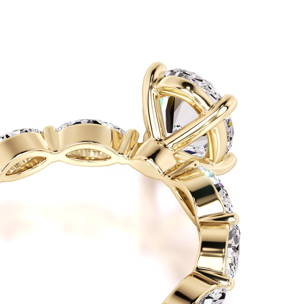 Lena Lab Grown Diamond Ring | Yellow Gold | 2