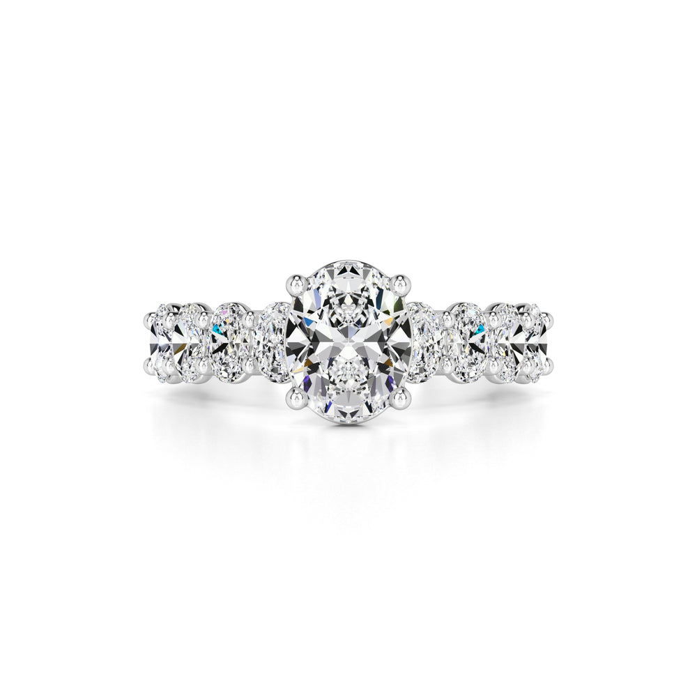 Sophie Moissanite & Lab Grown Diamond Ring | White Gold | 1