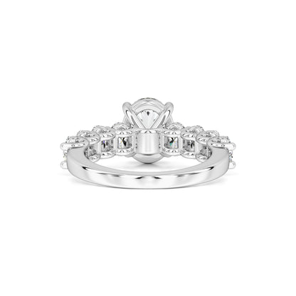 Sophie Moissanite & Lab Grown Diamond Ring | White Gold | 3
