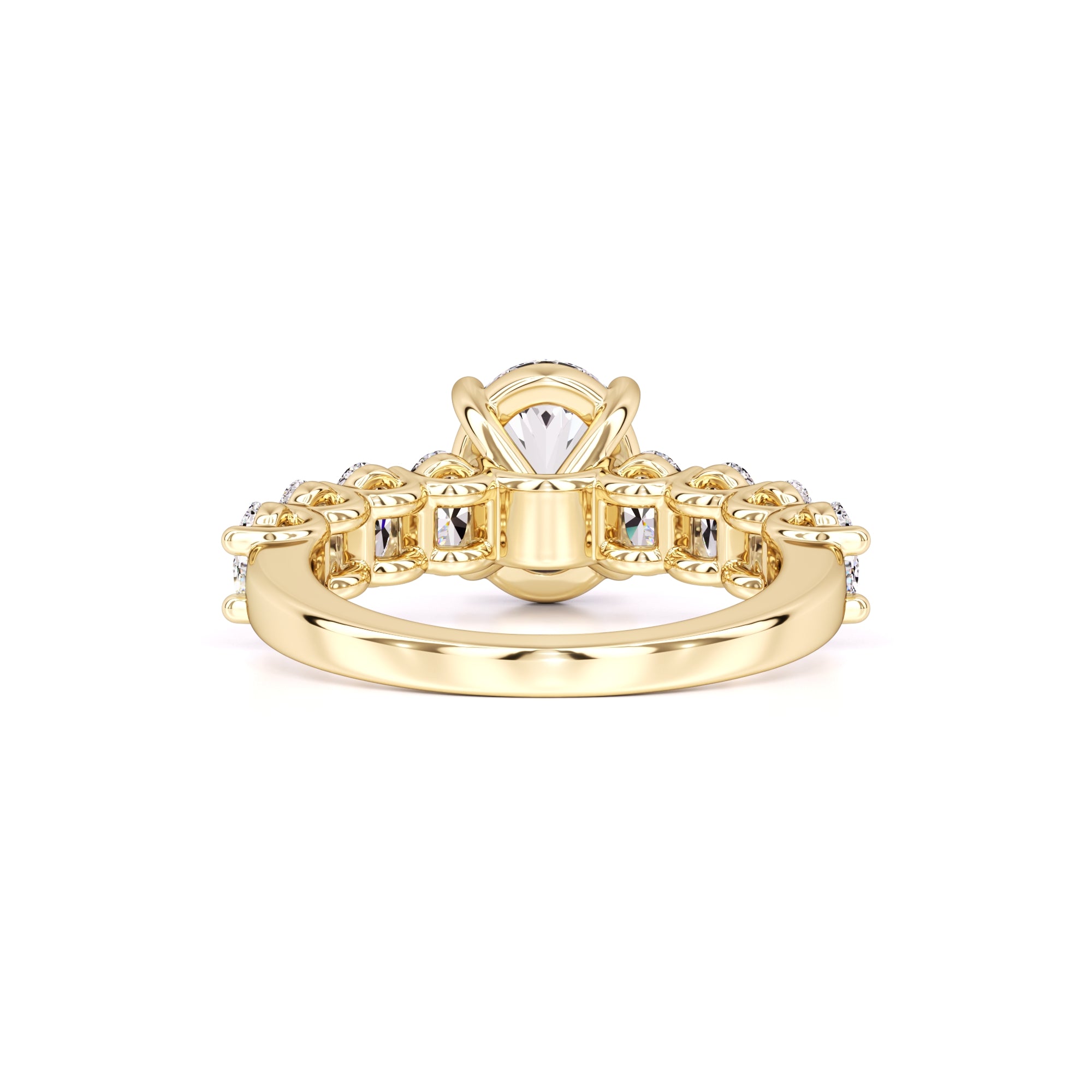 Sophie Moissanite & Lab Grown Diamond Ring | Yellow Gold | 3