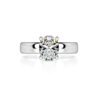 Stella Moissanite Ring | White Gold | 1