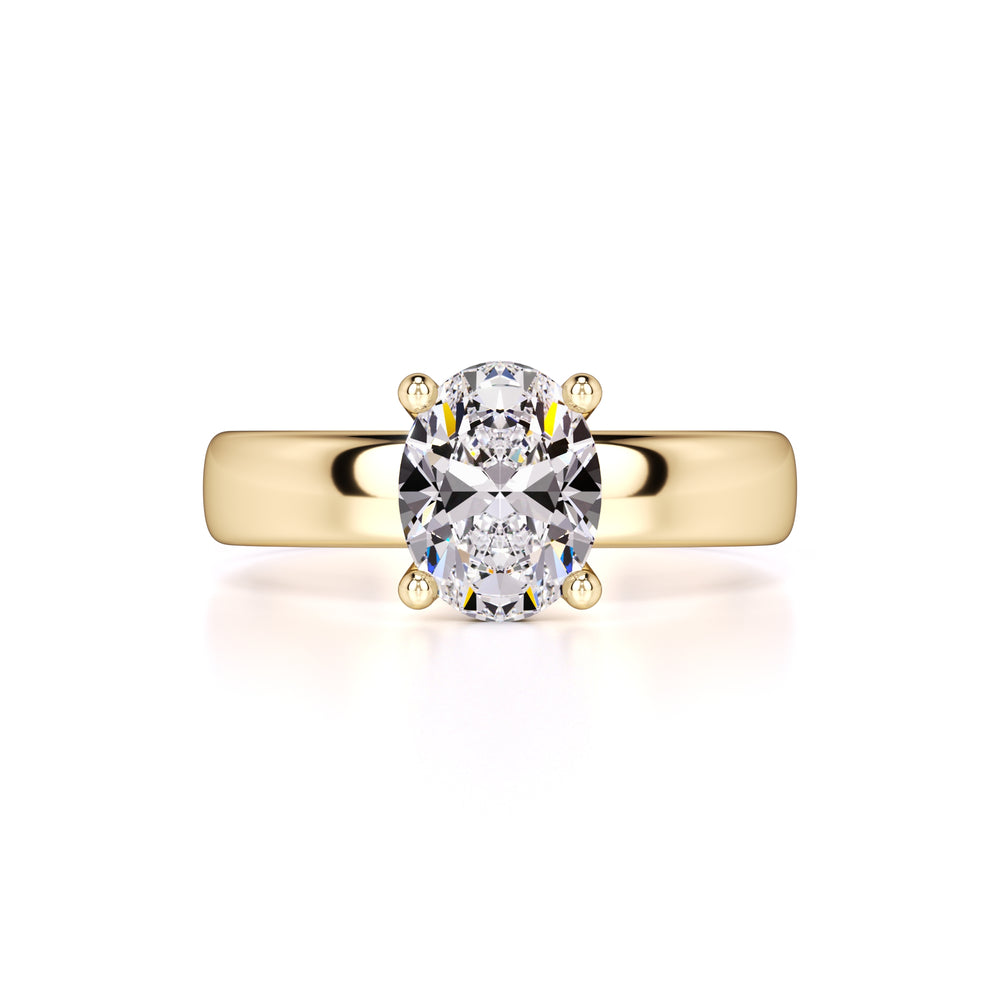 Stella Moissanite Ring | Yellow Gold | 1