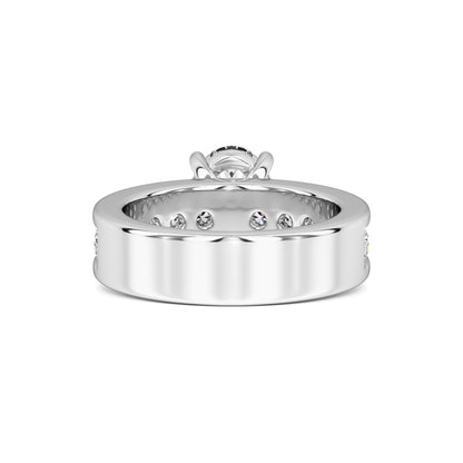 Aubrey Moissanite & Lab Grown Diamond Ring | White Gold | 3