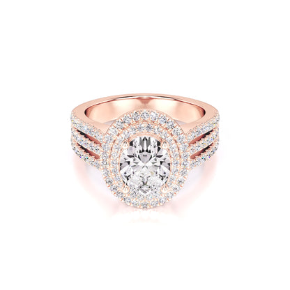 Delilah Lab Grown Diamond Ring | Rose Gold | 1