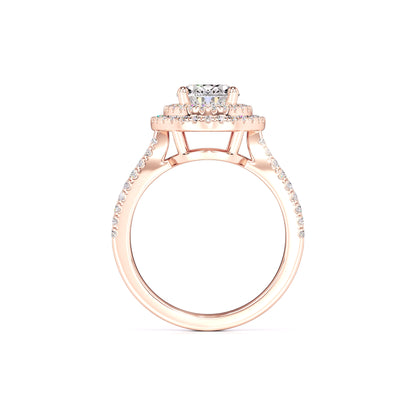 Delilah Moissanite & Lab Grown Diamond Ring | Rose Gold | 4