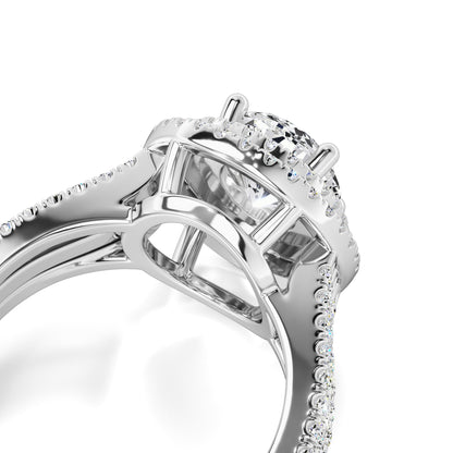 Delilah Moissanite & Lab Grown Diamond Ring | White Gold | 2