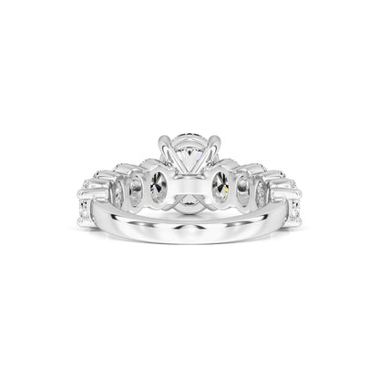Kaitlyn Moissanite & Lab Grown Diamond Ring | White Gold | 3