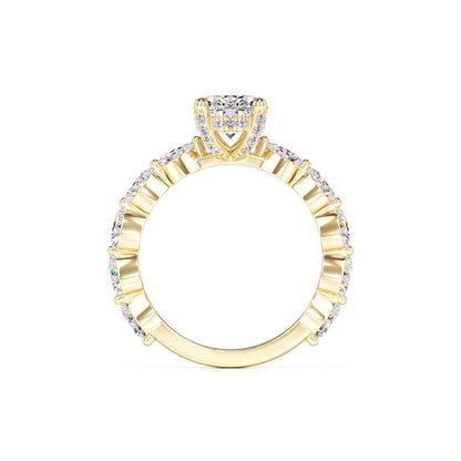 Landon Moissanite & Lab Grown Diamond Ring | Yellow Gold | 4