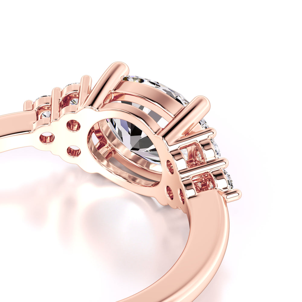 Morgan Lab Grown Diamond Ring | Rose Gold | 2