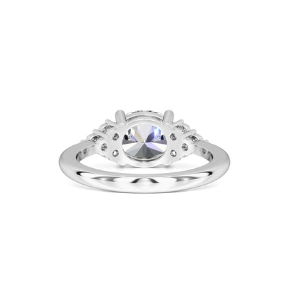 Morgan Moissanite & Lab Grown Diamond Ring | White Gold | 3