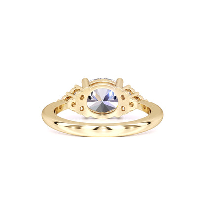 Morgan Moissanite & Lab Grown Diamond Ring | Yellow Gold | 3