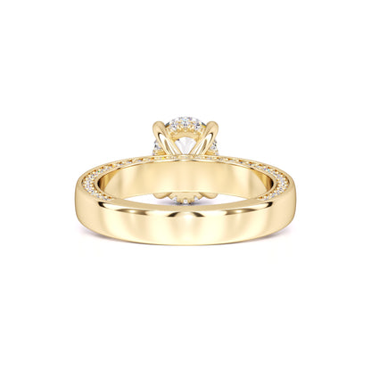Molly Moissanite & Lab Grown Diamond Ring | Yellow Gold | 3