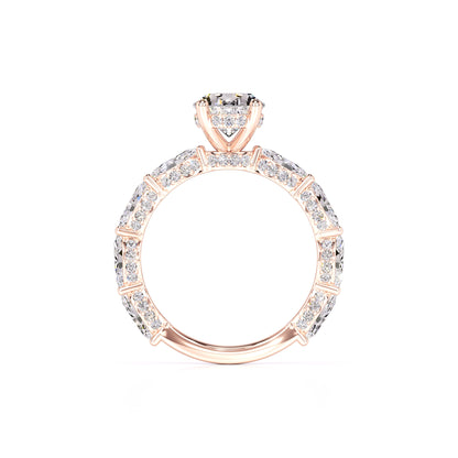 Anastasia Moissanite & Lab Grown Diamond Ring | Rose Gold | 4
