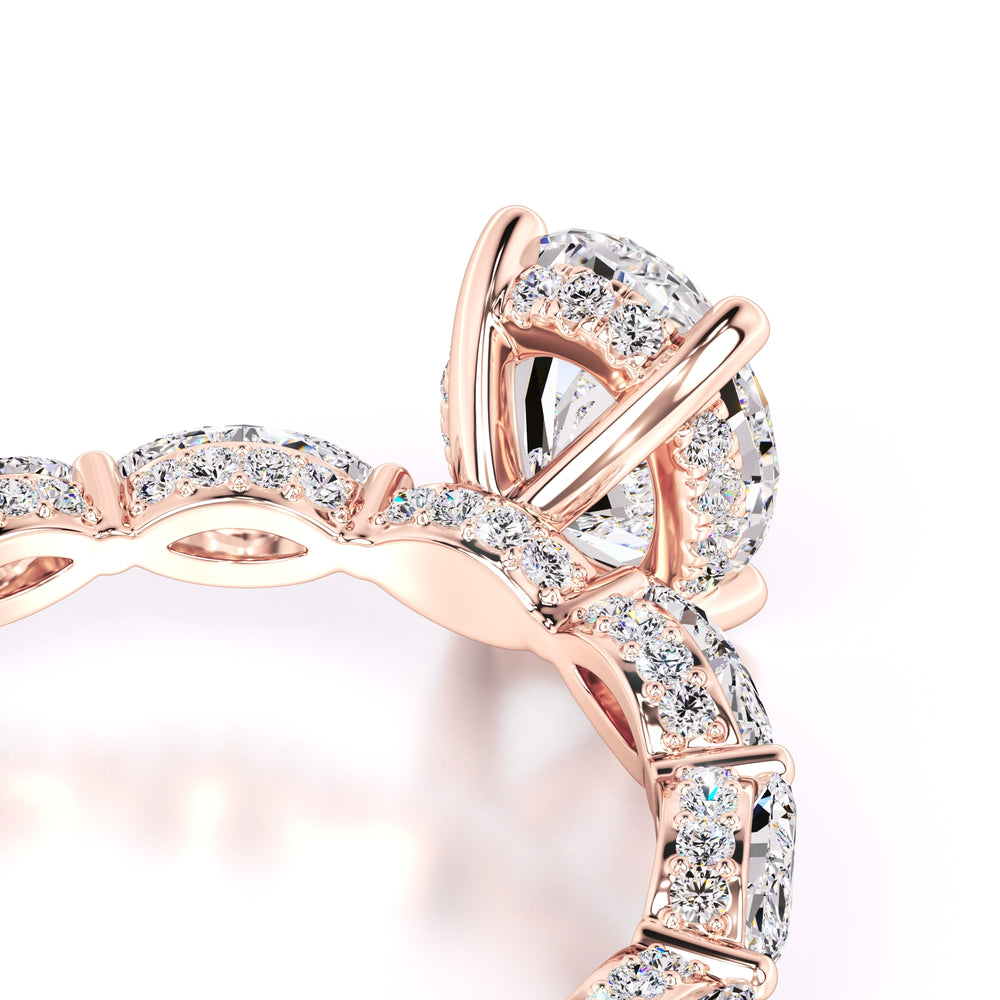 Anastasia Lab Grown Diamond Ring | Rose Gold | 2