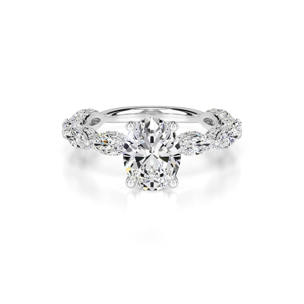 Anastasia Lab Grown Diamond Ring | White Gold | 1