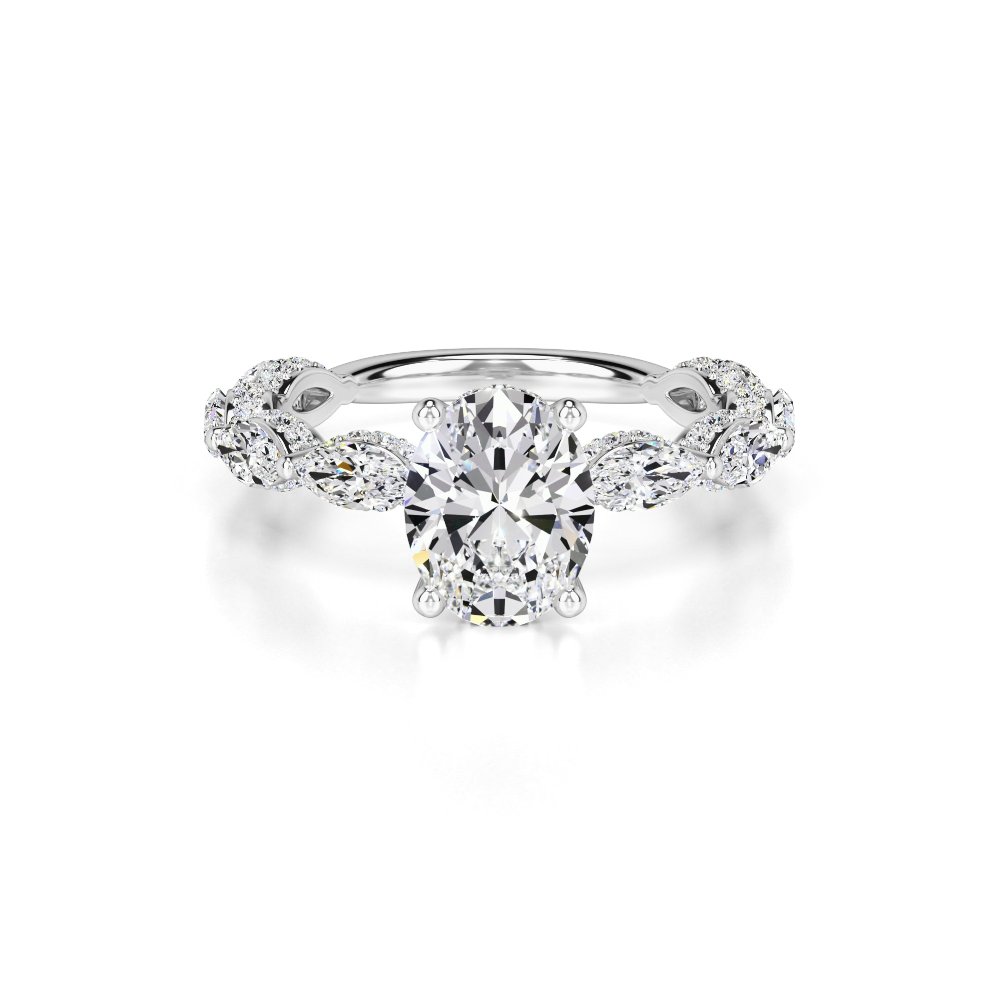 Anastasia Lab Grown Diamond Ring | White Gold | 1