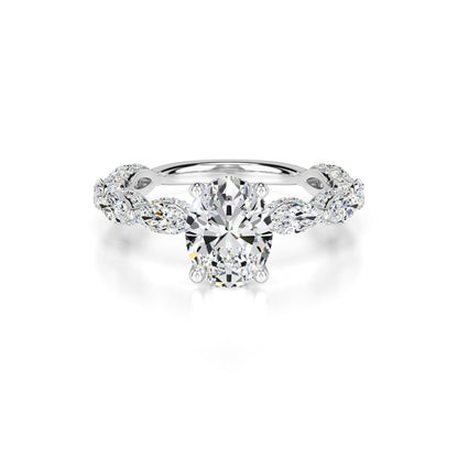 Anastasia Lab Grown Diamond Ring | White Gold | 1