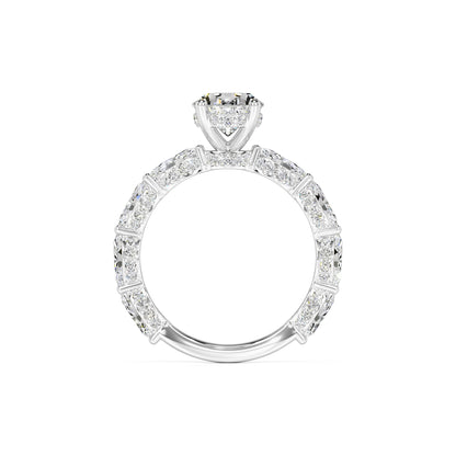 Anastasia Moissanite & Lab Grown Diamond Ring | White Gold | 4
